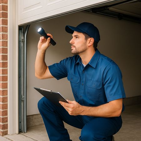 Professional garage door repair technician in Sacramento, CA